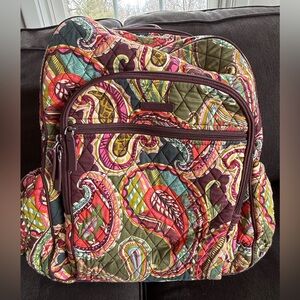 Vera Bradley Multicolor Paisley Campus Backpack